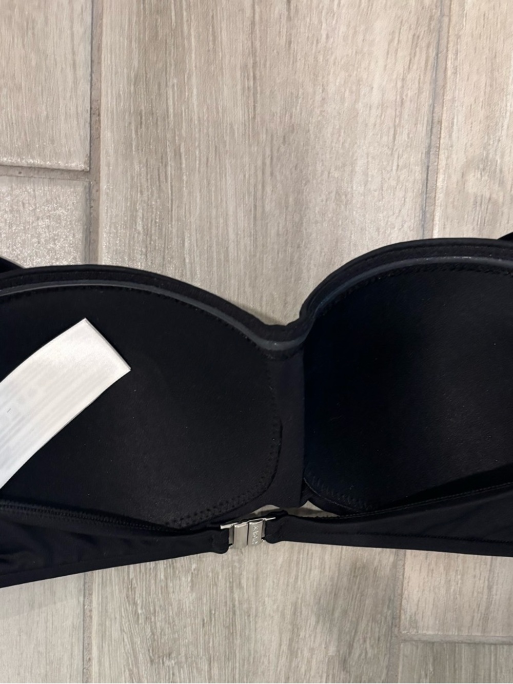 Seafolly Strapless Black Bandeau Bikini Top size 8 - Picture 8 of 12